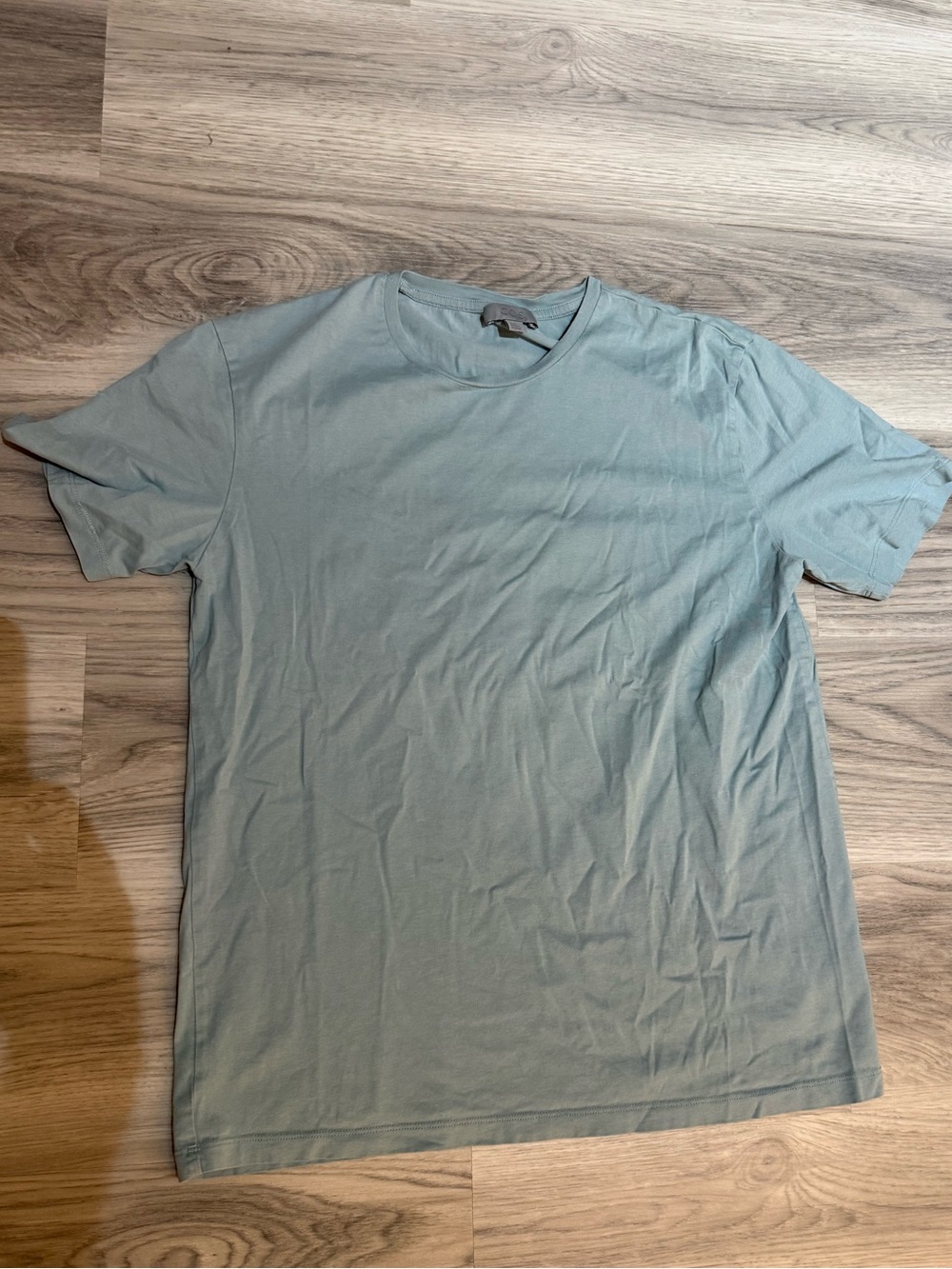 COS Men's Short Sleeve Crew Tee in Light Teal